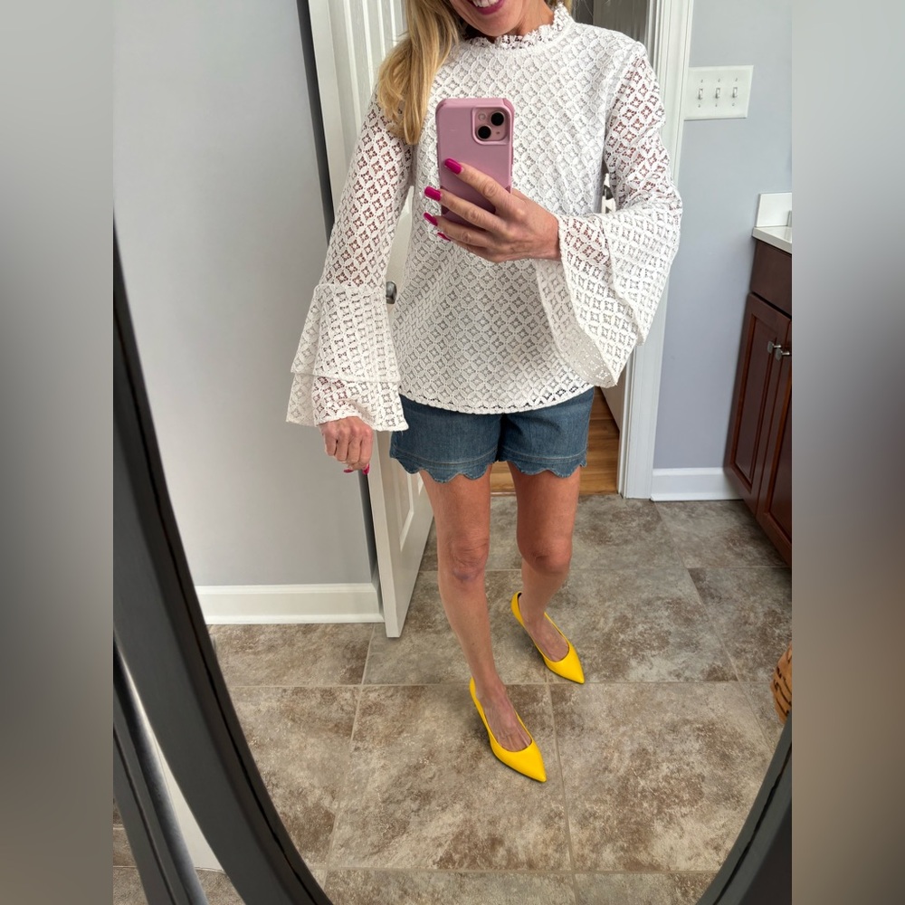 Michael Kors White Lace Blouse